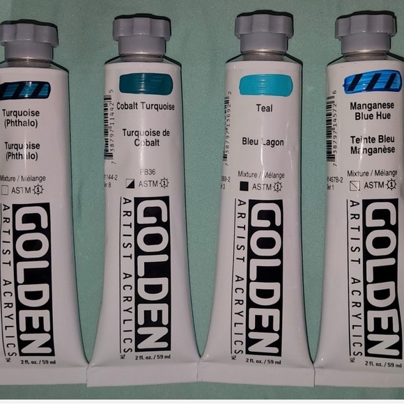 Lot of 15 🎨 GOLDEN ACRYLIC Heavy Body PAINT TUBES 2 oz No Duplicate Colors - Picture 3 of 5